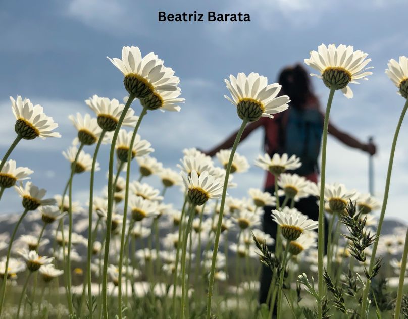 Beatriz Barata clicou na foto com Flores Brancas
